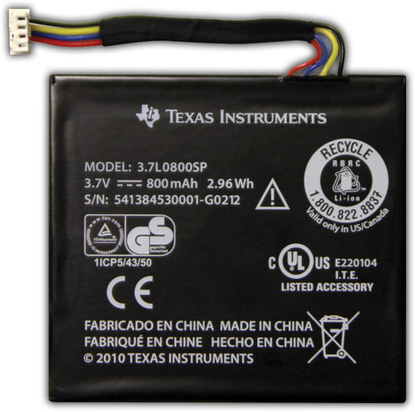 Fichier:TI Rechargeable Battery 3.7L0800SP.png