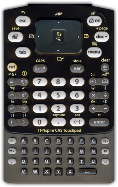 Fichier:TI-Nspire CAS Touchpad keypad.png